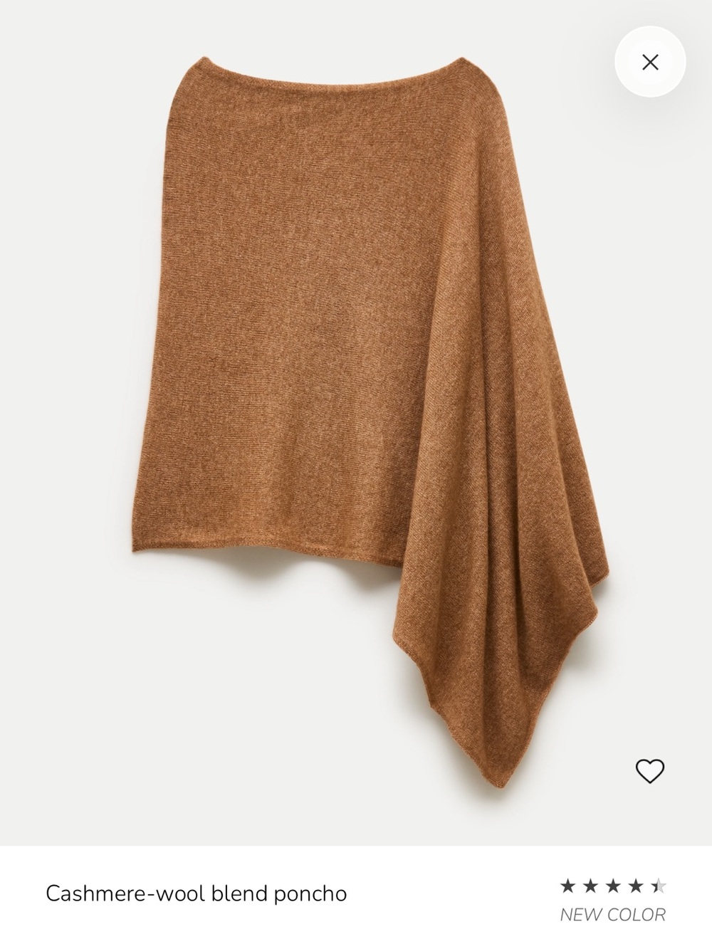 J.Crew cashmere wool blend poncho